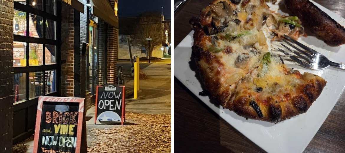 Brick and Vine Menu