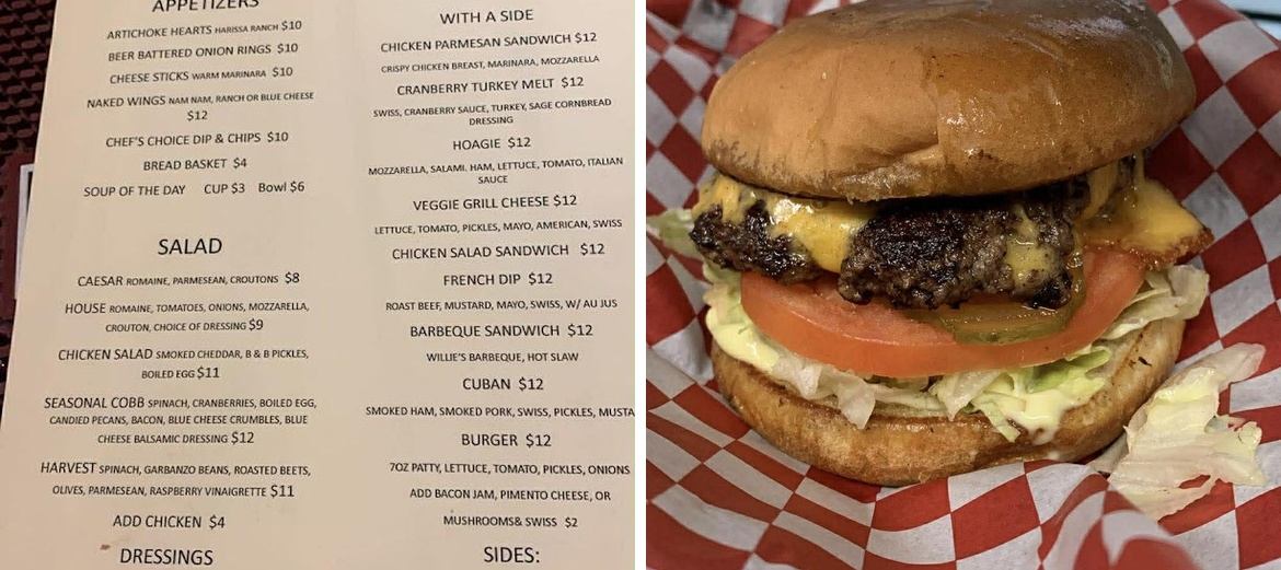 Brick and Vine Menu