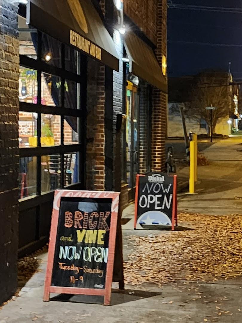 Brick and Vine Menu